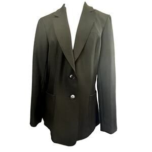 SKU2465 Levi Strauss & Co Women's Medium Black 2 Button Lined Blazer Jacket